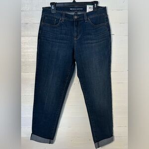 NWT Inc Denim Petite Core Denim Straight denim jeans, cuffed, women’s 8P.